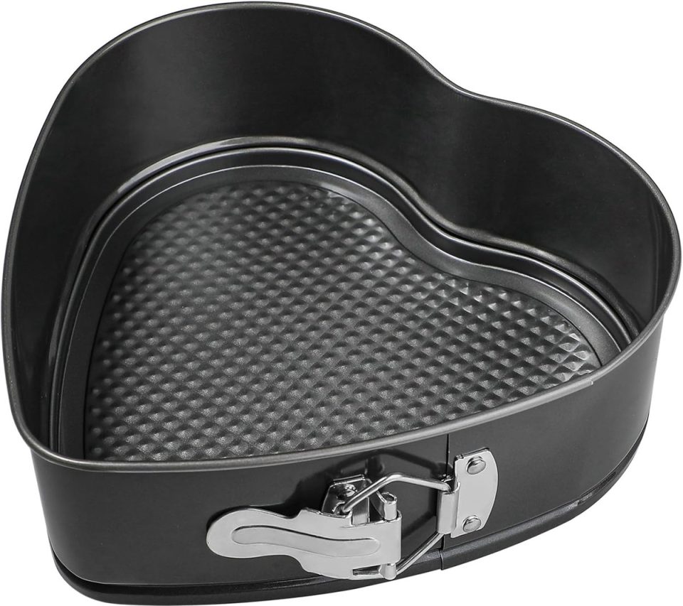 Daity springvorm Staal Antikleeflaag pfas vrij Zwart laag Losse bodem RVS Taartvorm Bakvorm Bakblik Geschikt voor Halloween, Kerstmis, feestdagen en doe-het-zelfproductie 22 cm