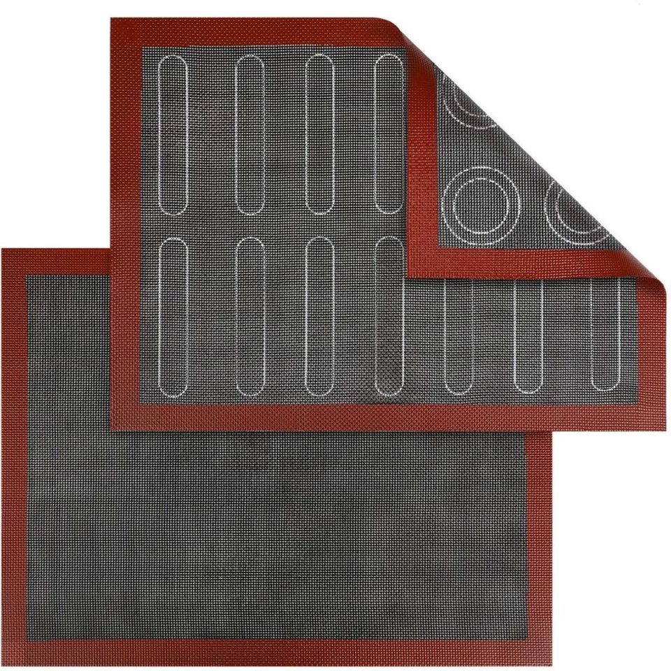 Excitat Microporeuze siliconen ovenmat 2-pack 40 x 30 cm