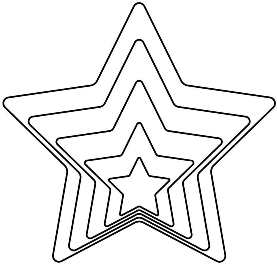 Orion uitsteekvorm Ster RVS (5 stuks)