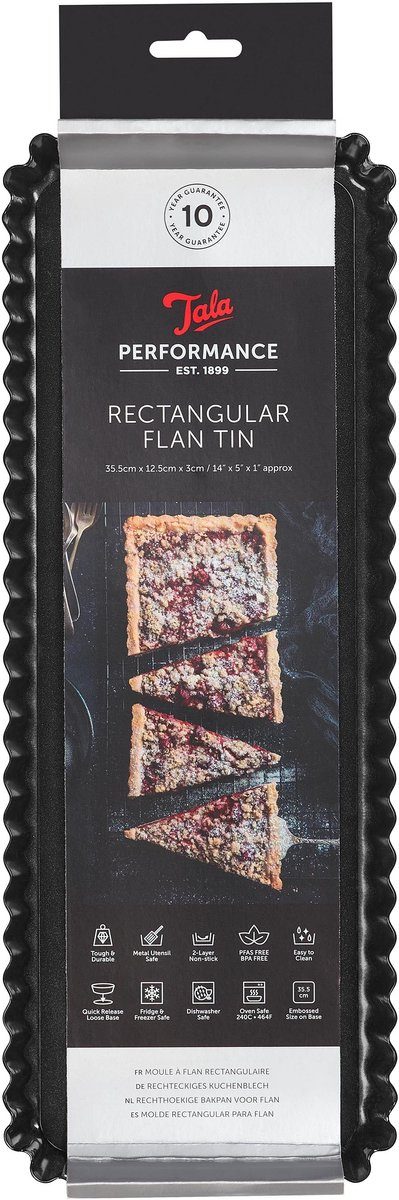 Tala bakvorm Performance Geribbelde Rechthoekige 35 x 12 cm