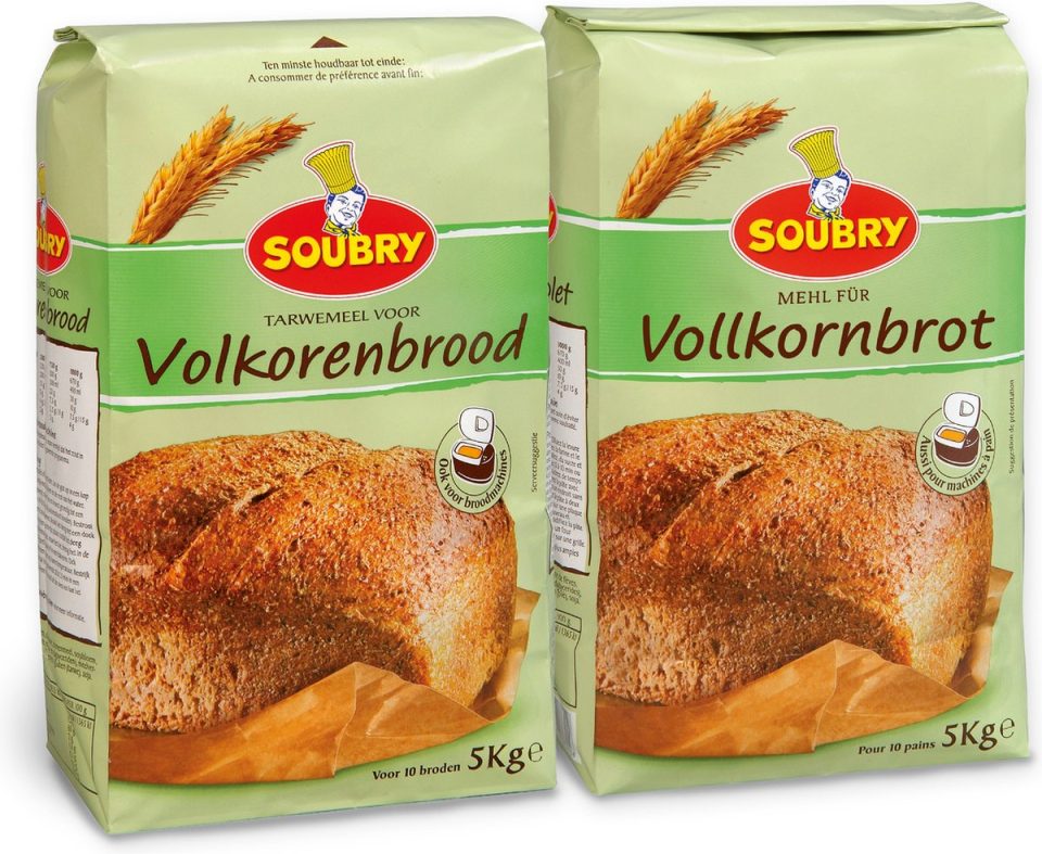 Soubry Volkoren broodbakmix 5 kg (2 stuks)