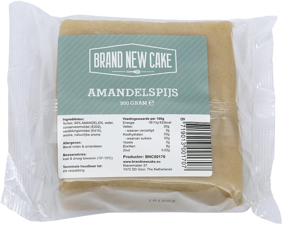 Brand New Cake Amandelspijs Traditionele Amandelspijs voor Heerlijke 500 g