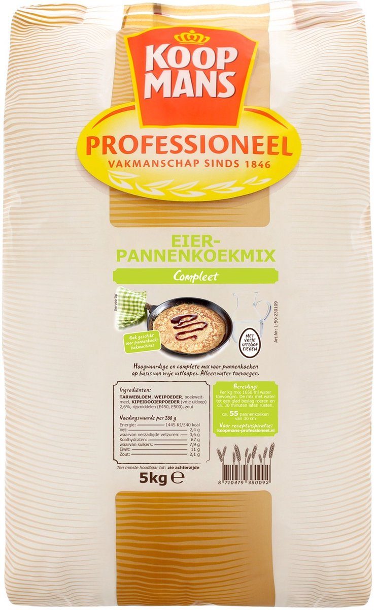 Koopmans Professioneel Eierpannenkoekmix Professioneel 5 kg