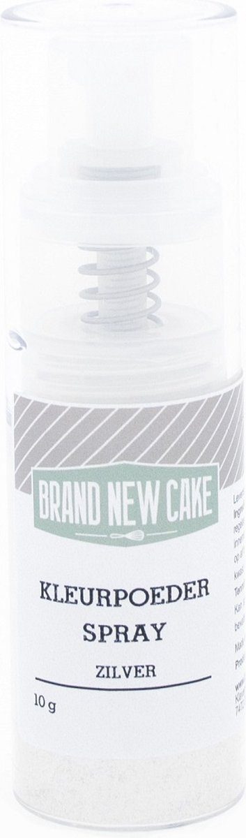 Brand New Cake kleurstof Kleurpoeder Spray Zilver 10 g