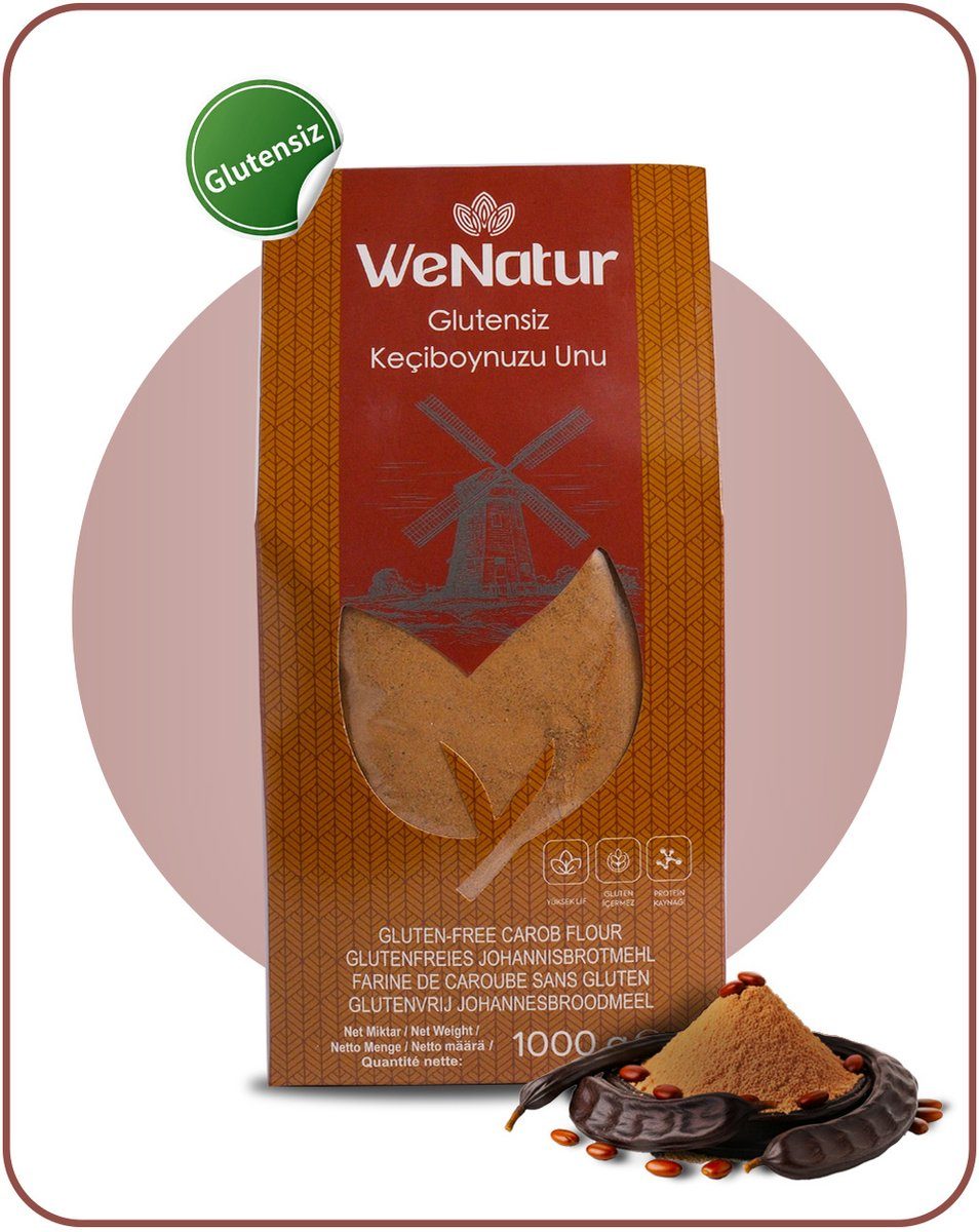 WeNatur Glutenvrij Johannesbroodmeel (Carob Meel)