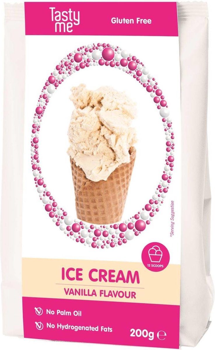 Tasty Me IJsmix vanille glutenvrij 200 g