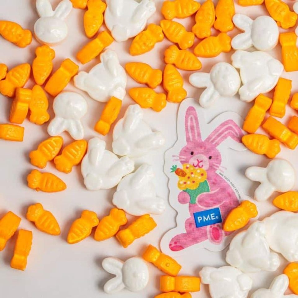 PME Sprinkle Charms Konijntjes en Wortels 25 g