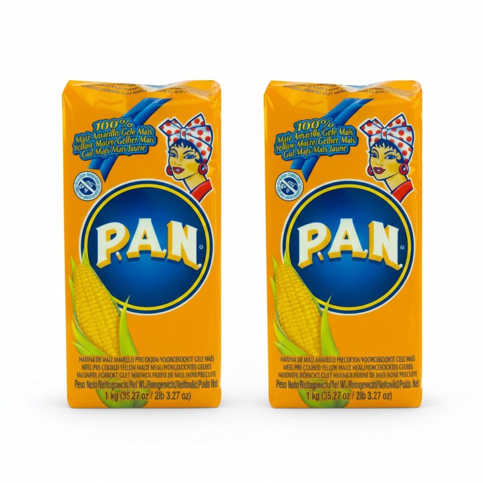 Pan Duo-pack: Voorgekookt Geel Maismeel (Harina 2 x 1 kg 2 kg