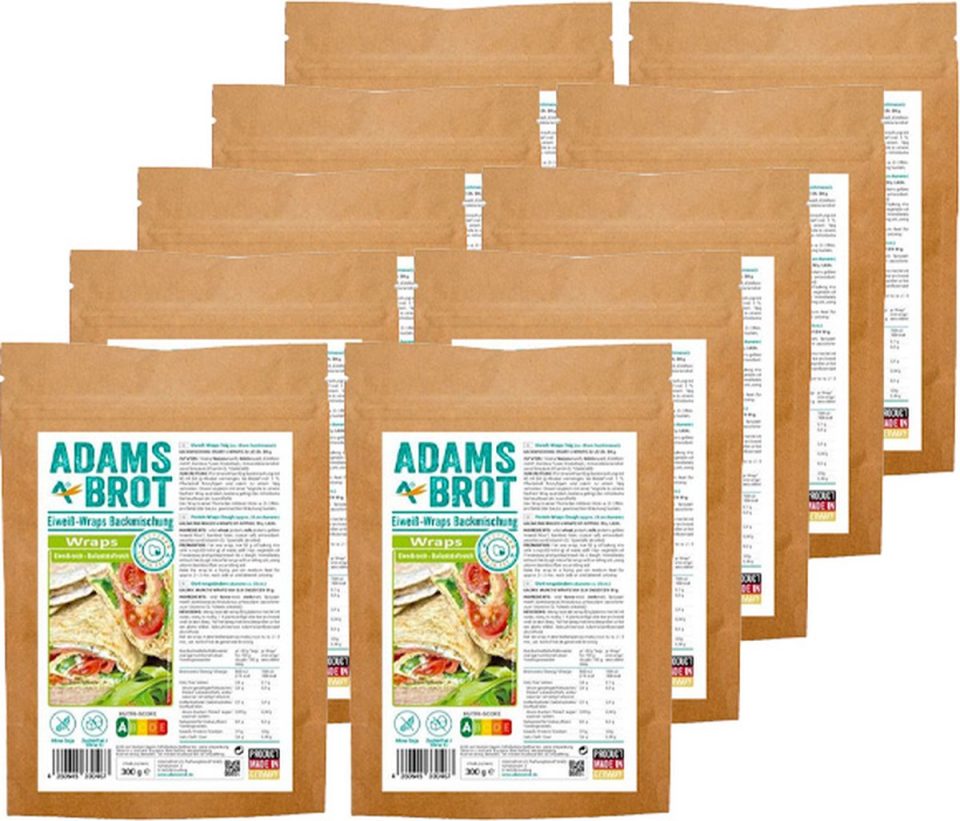 Adam's Brot bakmix Adams Brot Wraps 10 x 300 g (10 stuks)