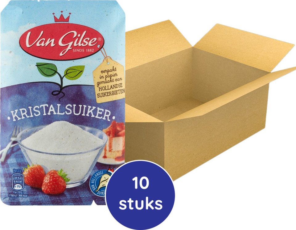 Van Gilse Kristalsuiker 1 kg (10 stuks)