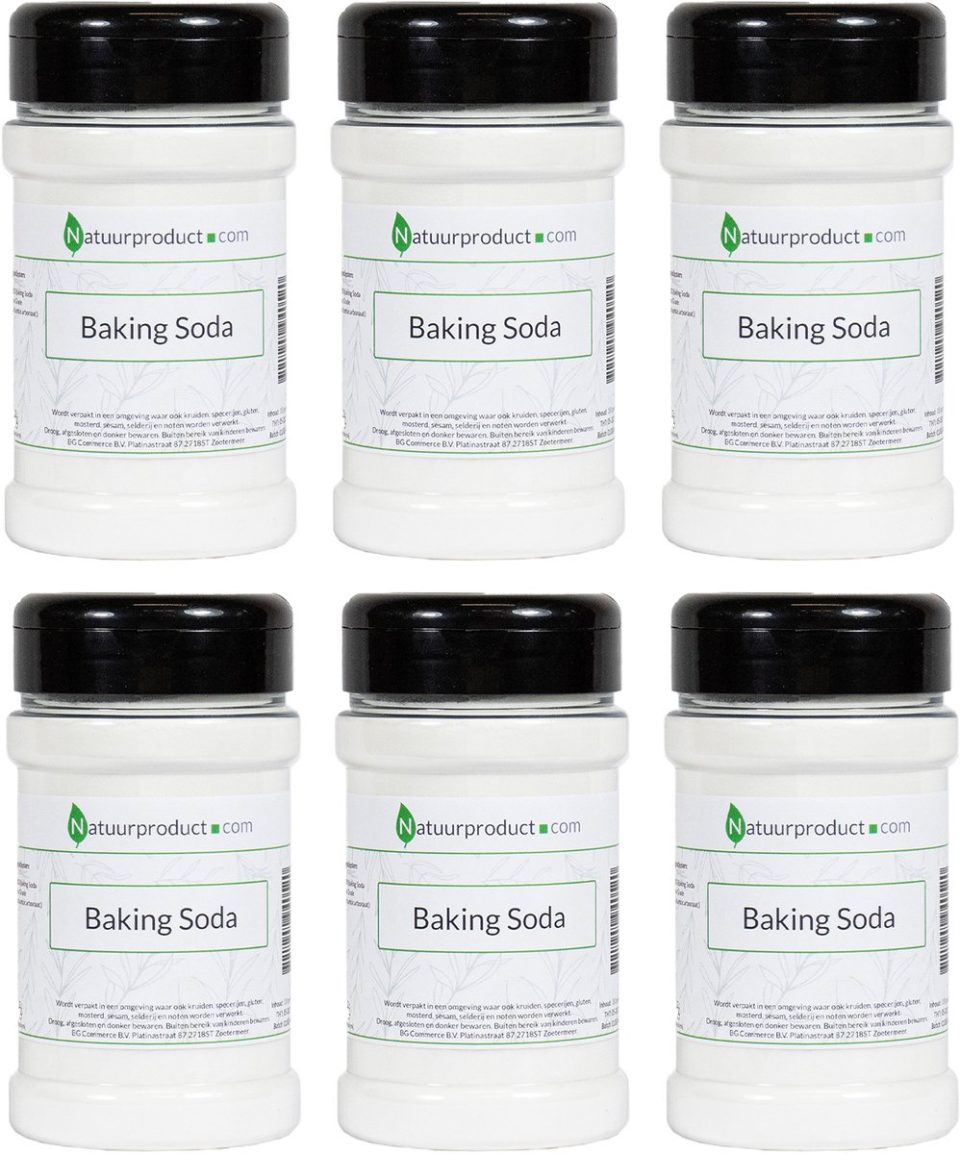 Natuurproduct.com Baking Soda Strooibus 100% Puur (6 stuks)