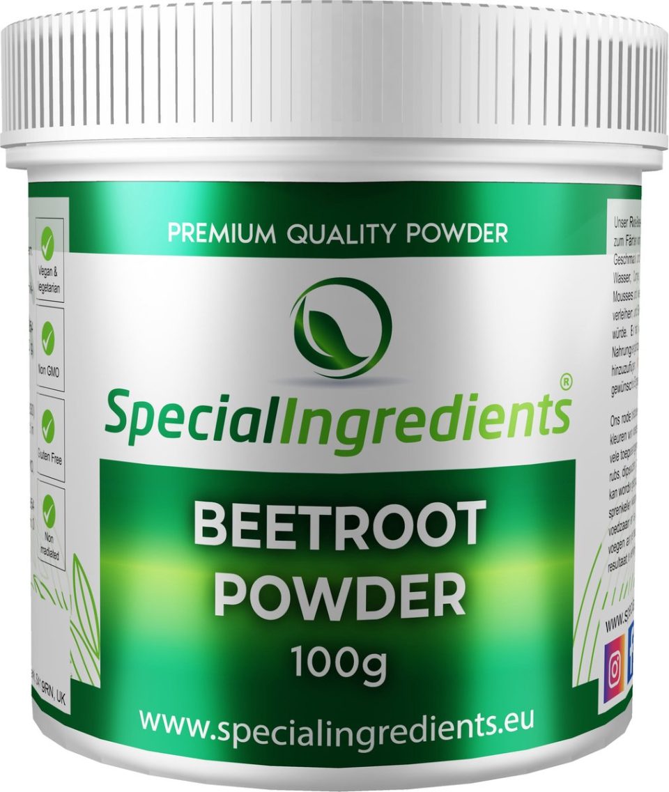 Special Ingredients Ltd. Bietenpoeder Natuurlijk Kleur- & Smaakmiddel Rijk aan Nitraten 10 kg