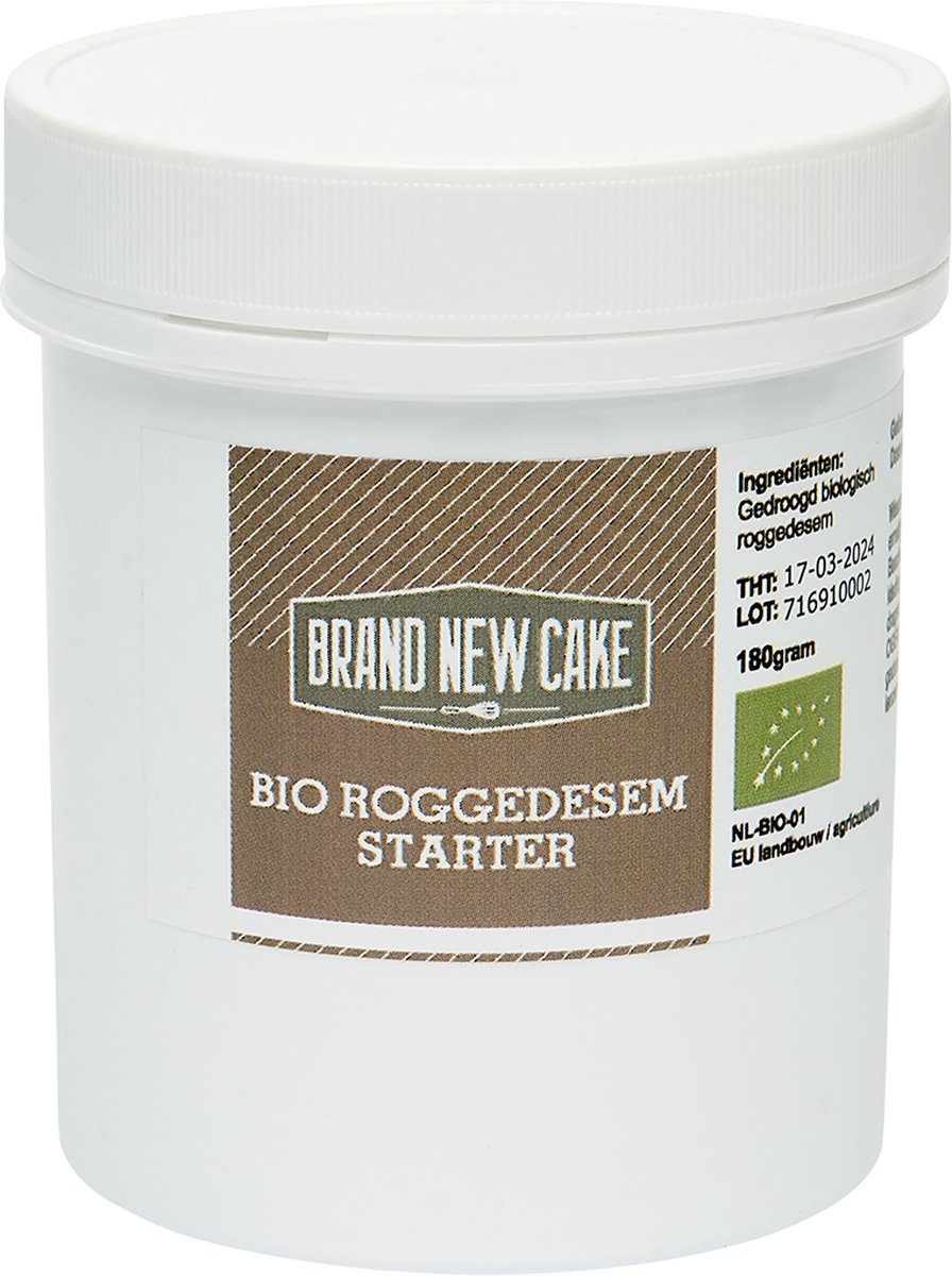Brand New Cake Rogge Desemstarter Poeder Biologisch 180 g