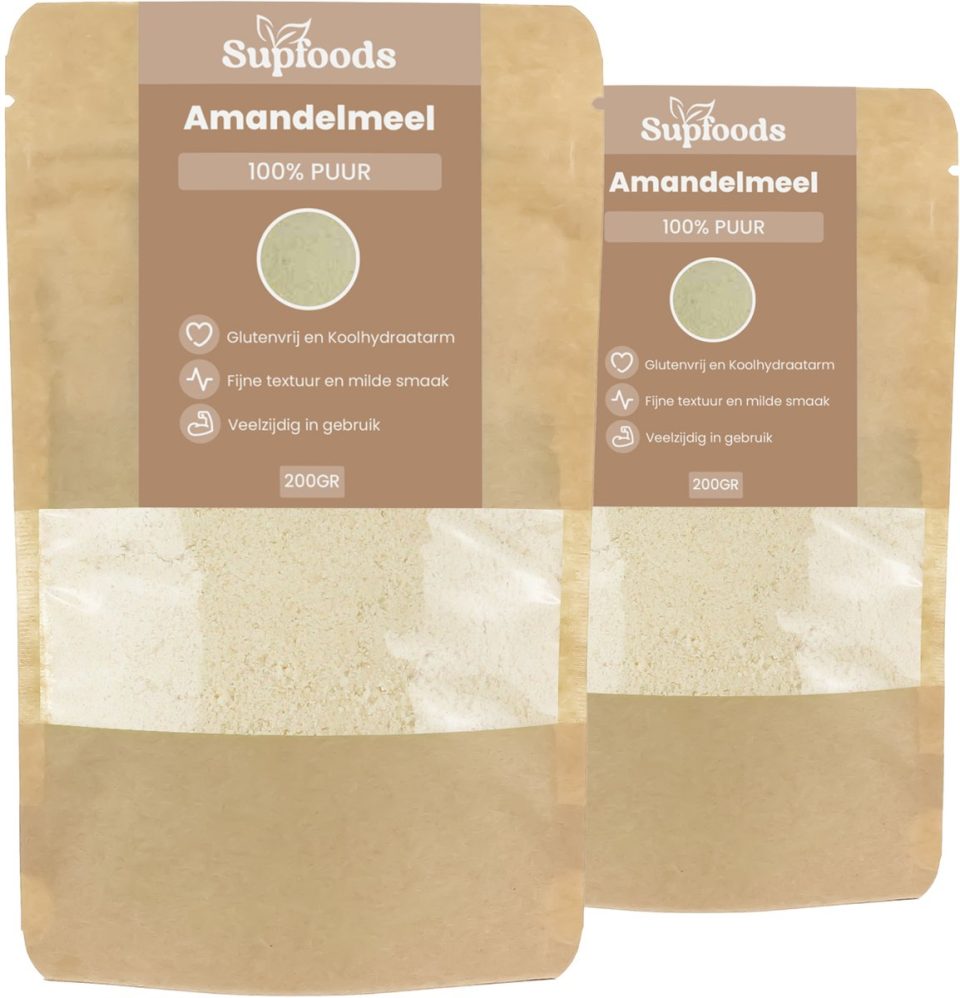 Supfoods Amandelmeel 100% Puur 400 g