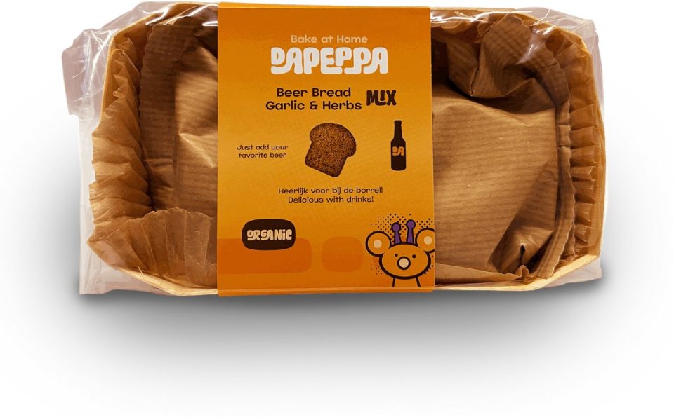 dapeppa Bierbrood Garlic & Herbs Biologische broodmix 360 g