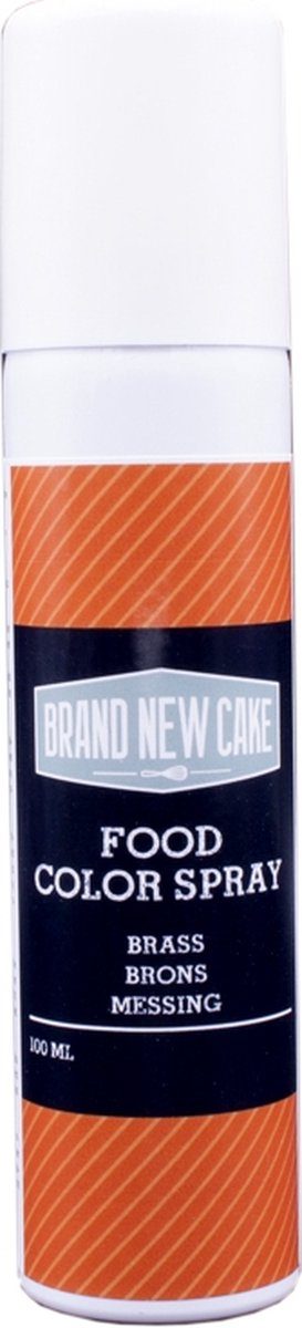 Brand New Cake kleurstof Kleurspray Metallic Brons 100 ml