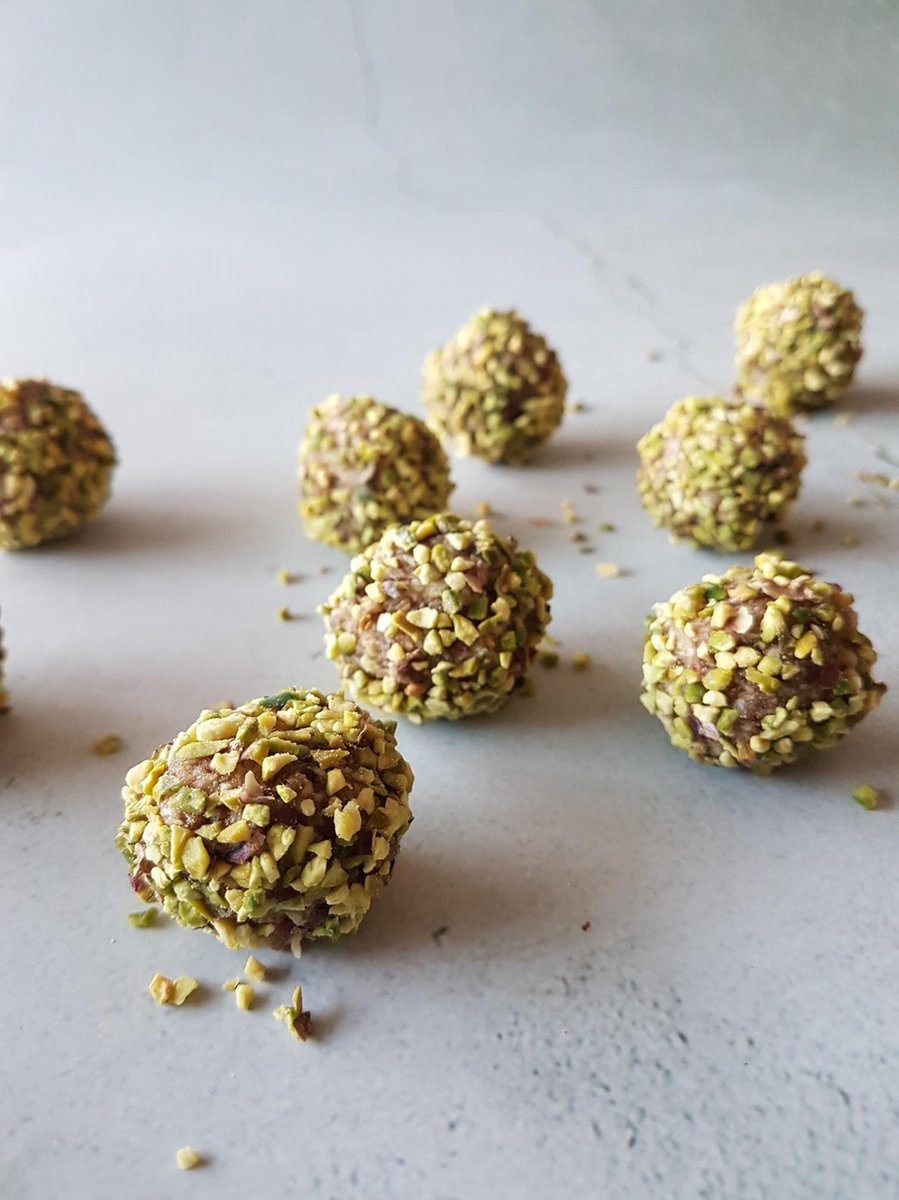 PowerKitchen. bakmix Gezonde Glutenvrije Vegan Pistache powerballetjes