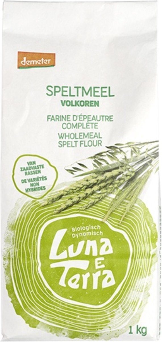 Luna E terra Speltmeel volkoren demeter bio 1 kg