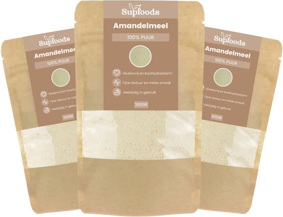 Supfoods Amandelmeel 100% Puur 800 g