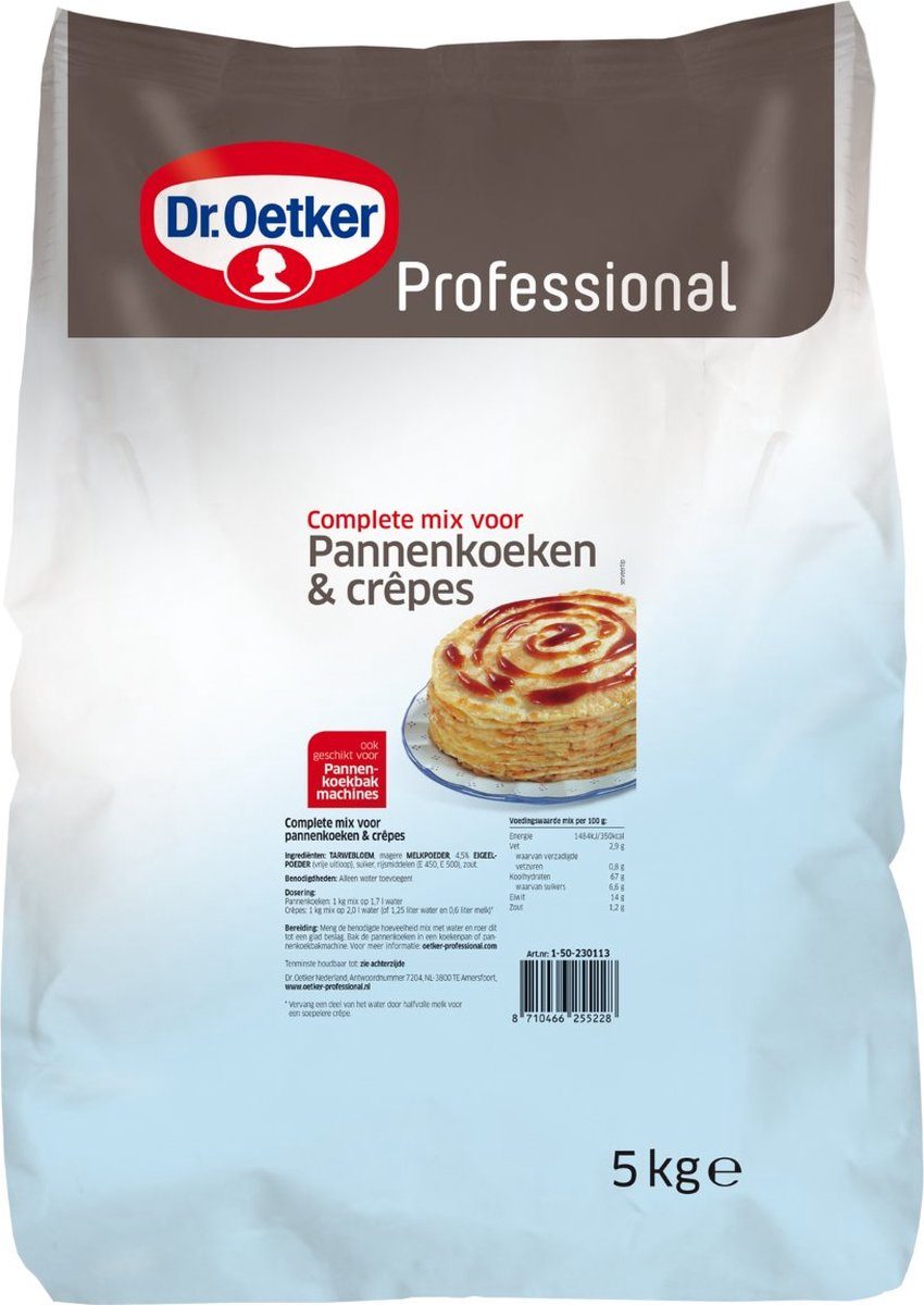 Dr. Oetker Pannenkoeken & Crêpes mix 5 kg