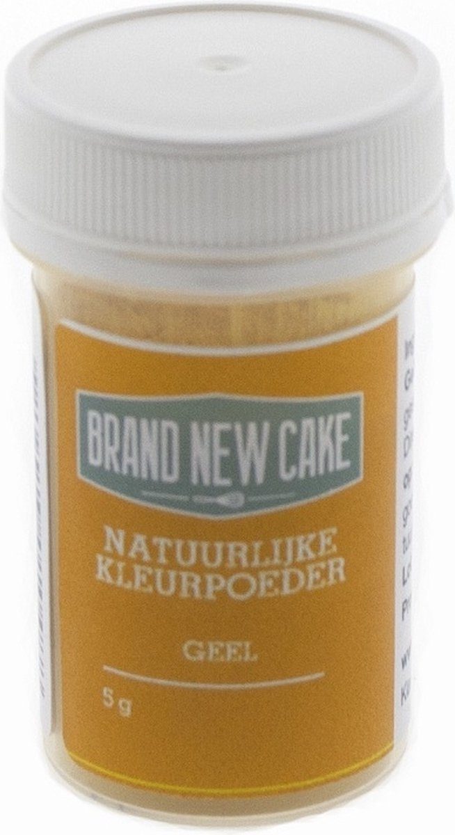 Brand New Cake Natuurlijke Kleurpoeder Geel 5 g