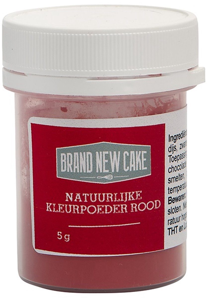 Brand New Cake Natuurlijke Kleurpoeder Rood 5 g