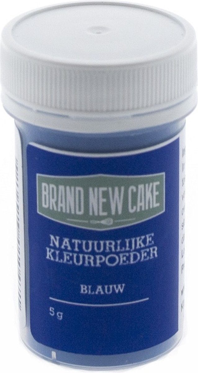 Brand New Cake Natuurlijke Kleurpoeder Blauw 5 g