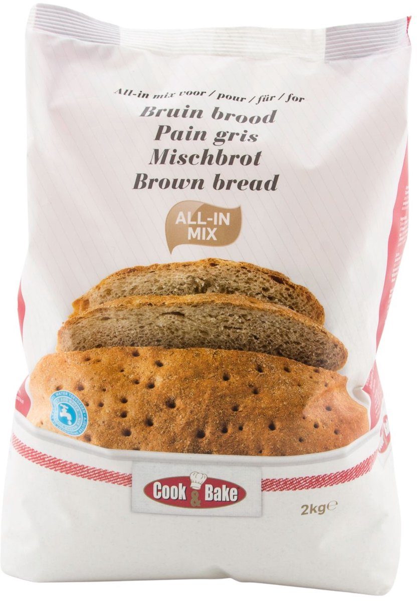Cook & Bake All-in Broodmix Bruin Brood 2 kg