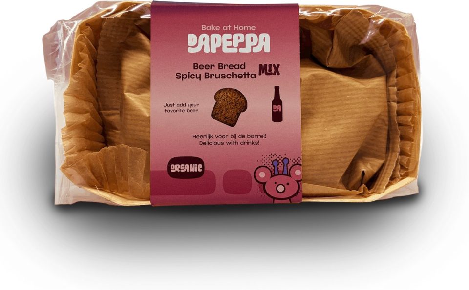 dapeppa Bierbrood Spicy Bruschetta Biologische broodmix 360 g