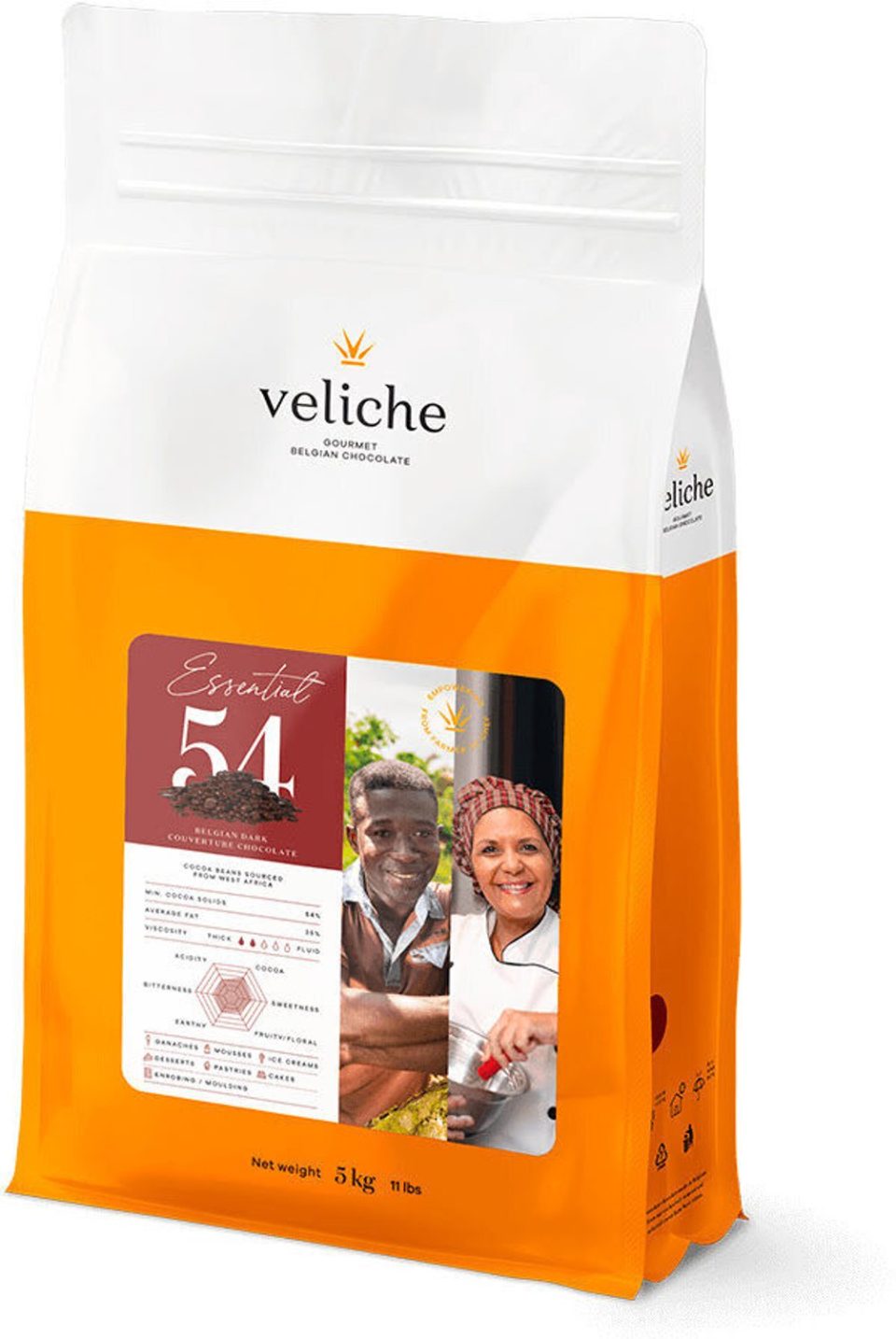 Veliche chocolade Essential 54 Donkere 5 kg