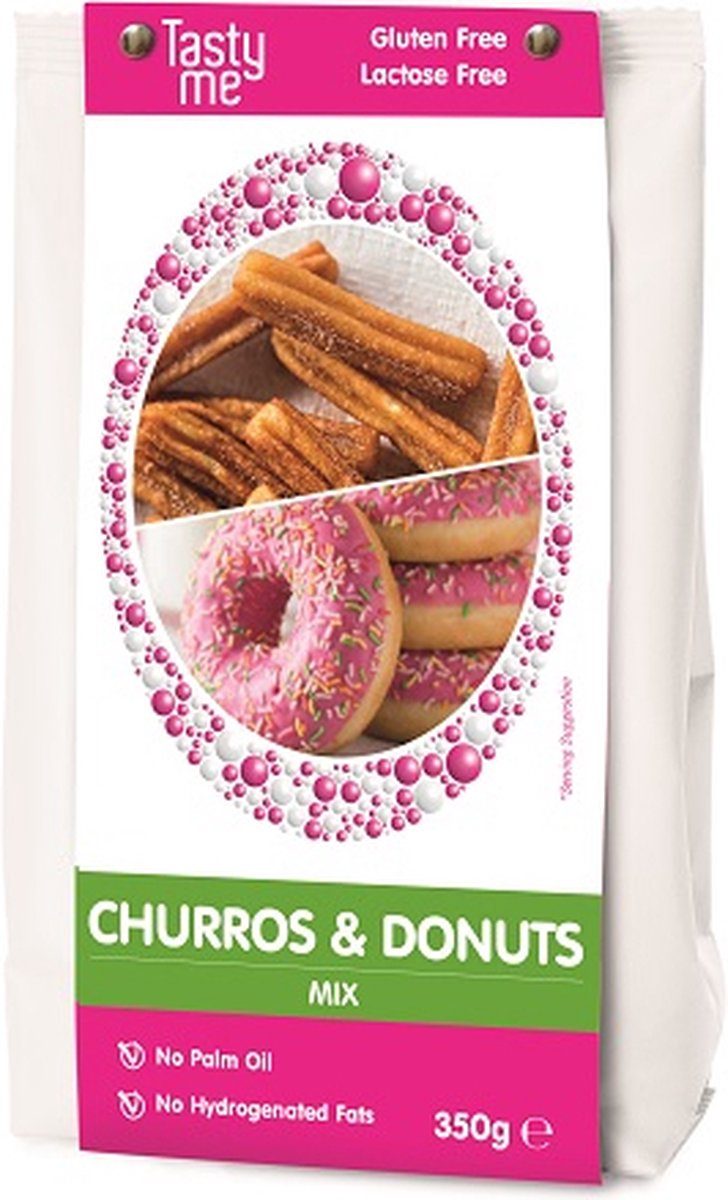 Tasty Me Churros & donuts mix glutenvrij 350 g
