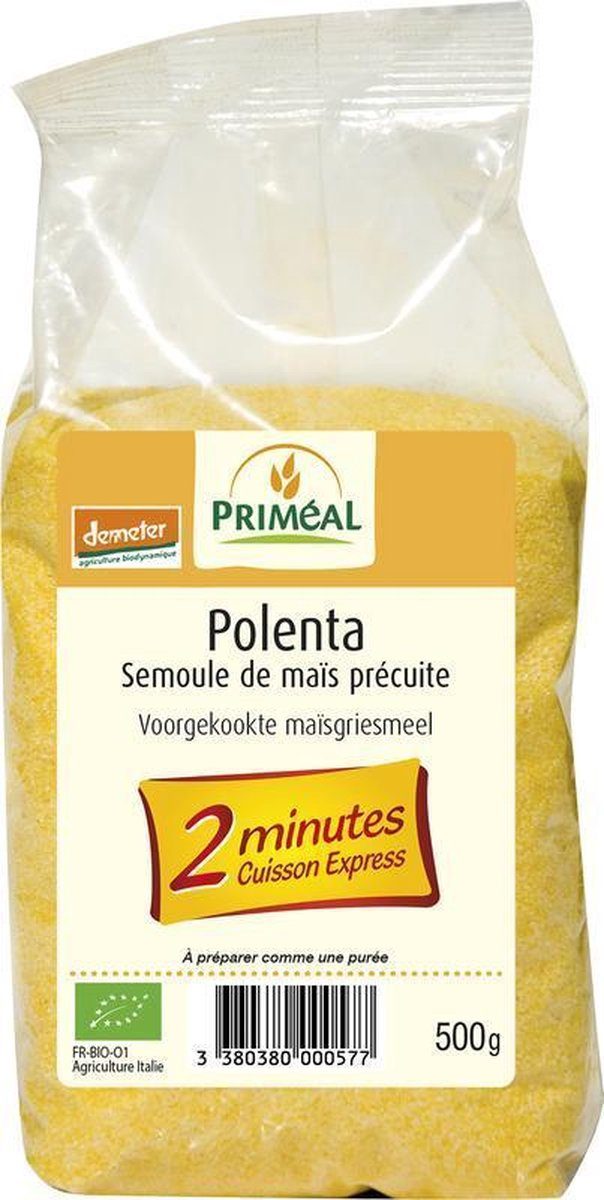 Primeal Polenta voorgokte maisgriesmeel 500 g