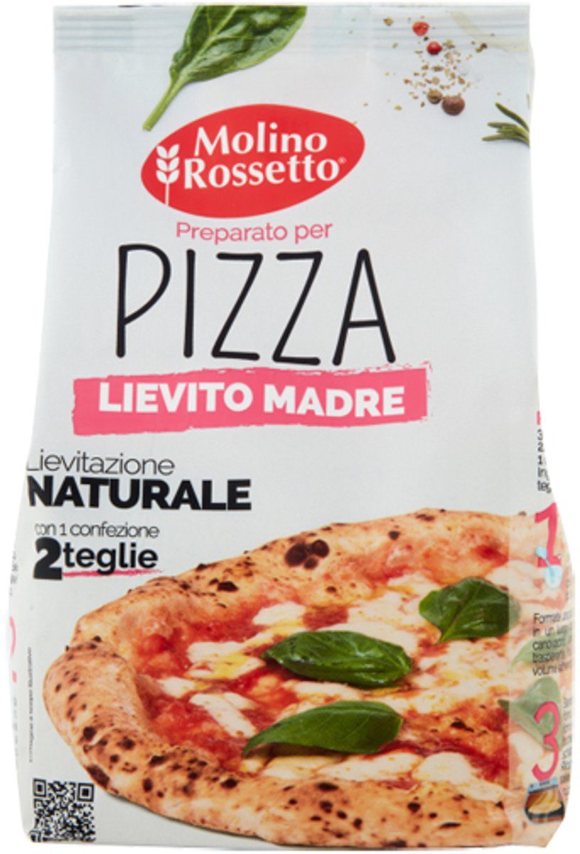 Molino Rossetto Pizzamix met Moedergist 750 g