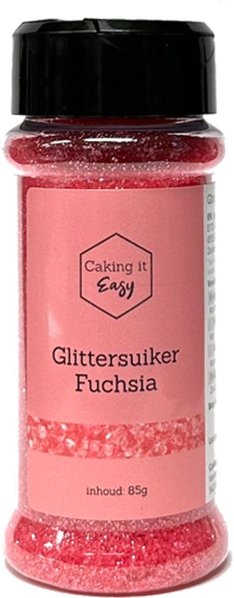 Caking it Easy Roze Glittersuiker 85 g