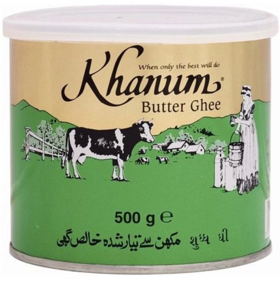 Khanum Ghee Best Butter Fat Set van 4 500 g