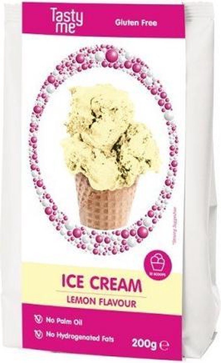 Tasty Me IJsmix lemon glutenvrij glutenvrij bakken 200 g