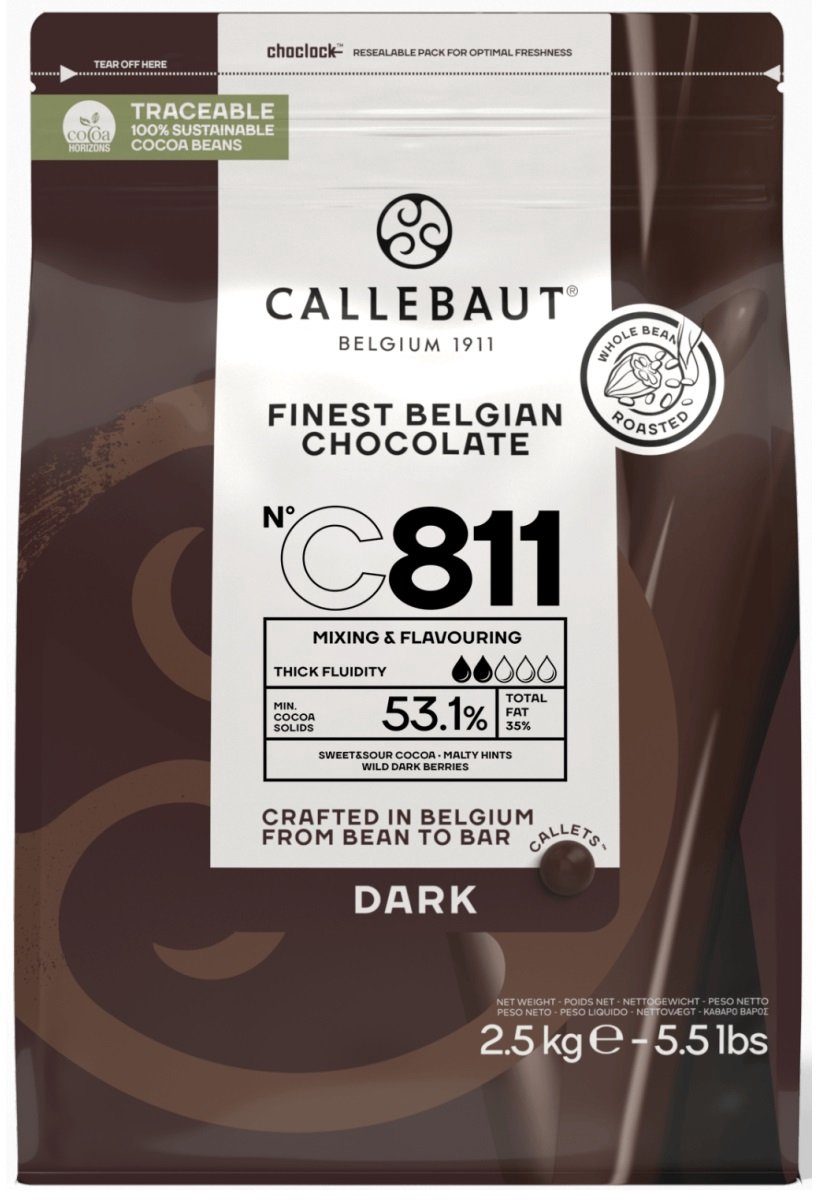 Callebaut chocolade Donkere callets C811 54,5%