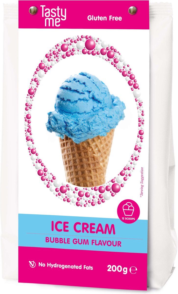 Tasty Me IJsmix bubble gum flavour glutenvrij 200 g