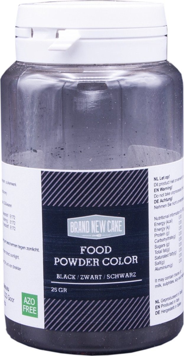 Brand New Cake Kleurpoeder Zwart 25 g
