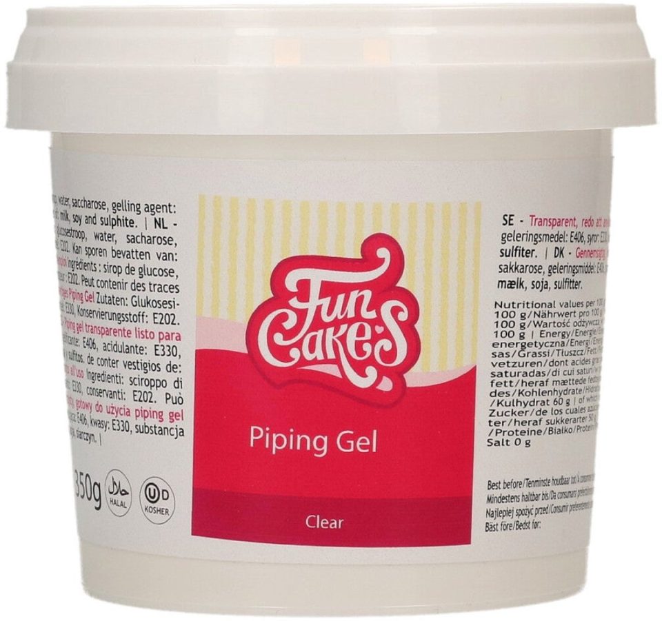 FunCakes Piping Gel Clear Taartdecoratie 350 g