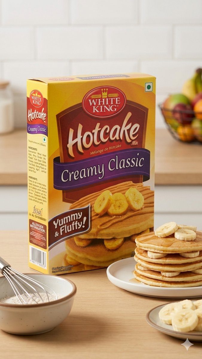 White King Hotcake Mix Creamy Classic 400 g 200 g