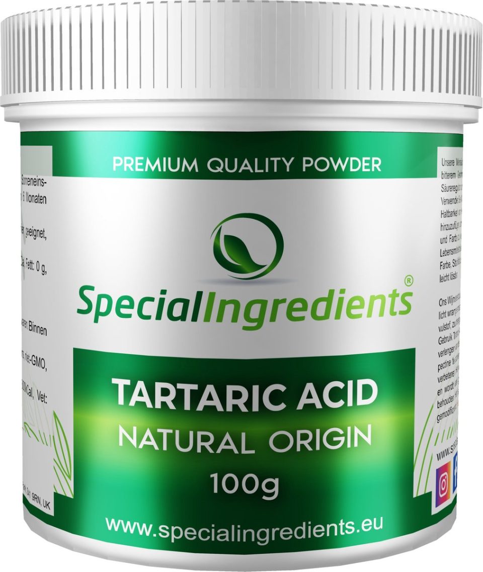 Special Ingredients Ltd. Wijnsteenzuur Tartaric Acid Zuurteregelaar & Textuurverbeteraar 10 kg
