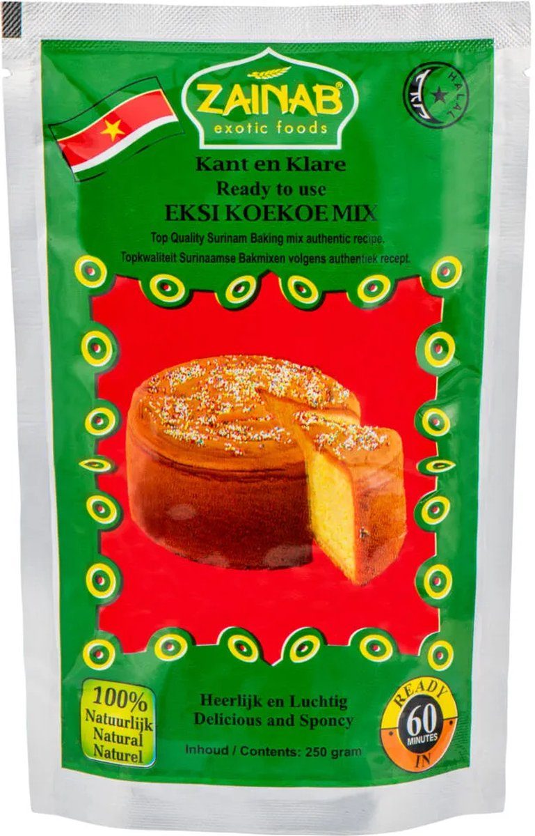 Zainab Eksi Koekoe Mix Surinaamse luchtige eiercake 30 x 250 g