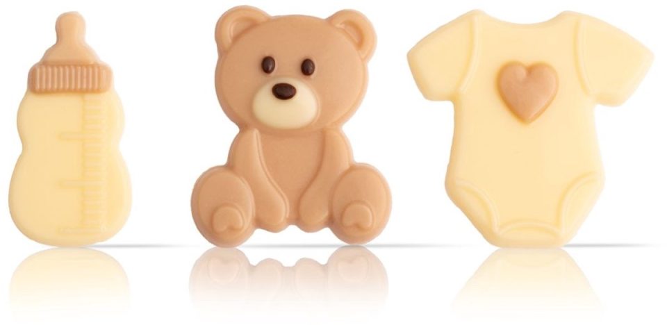 Brand New Cake Chocoladedecoratie Newborn Baby (6 stuks)