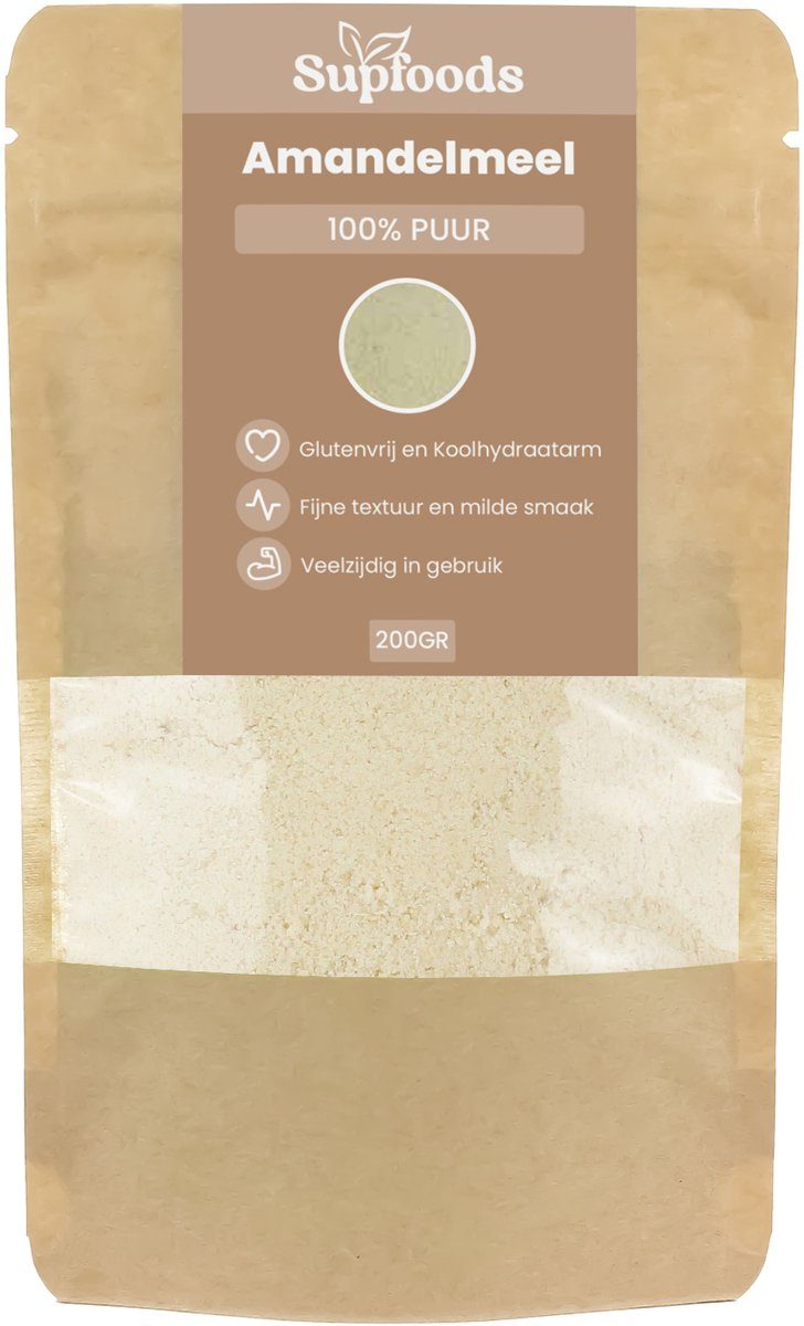 Supfoods Amandelmeel 100% Puur 200 g