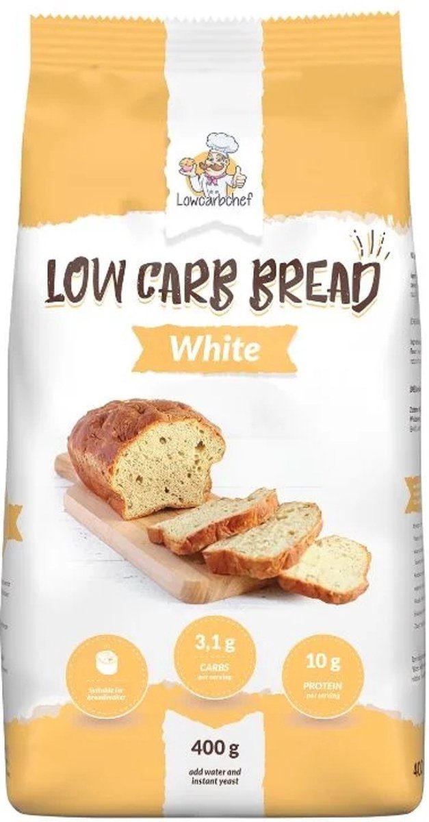 Lowcarbchef koolhydraatarme broodmix wit 3,1 g 400 g
