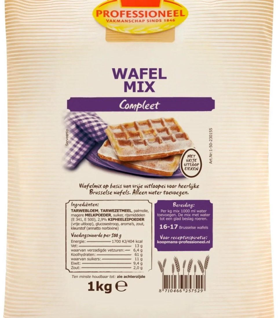 Koopmans Professioneel Wafelmix Compleet 1 kg