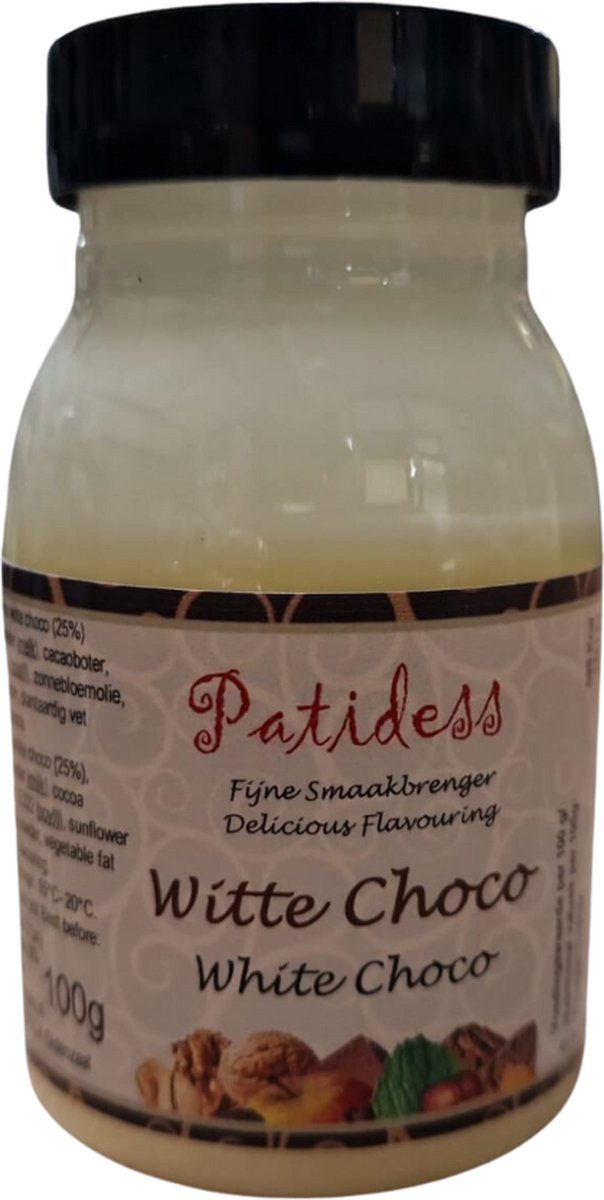 Patidess chocolade Smaakstof Witte 100 g