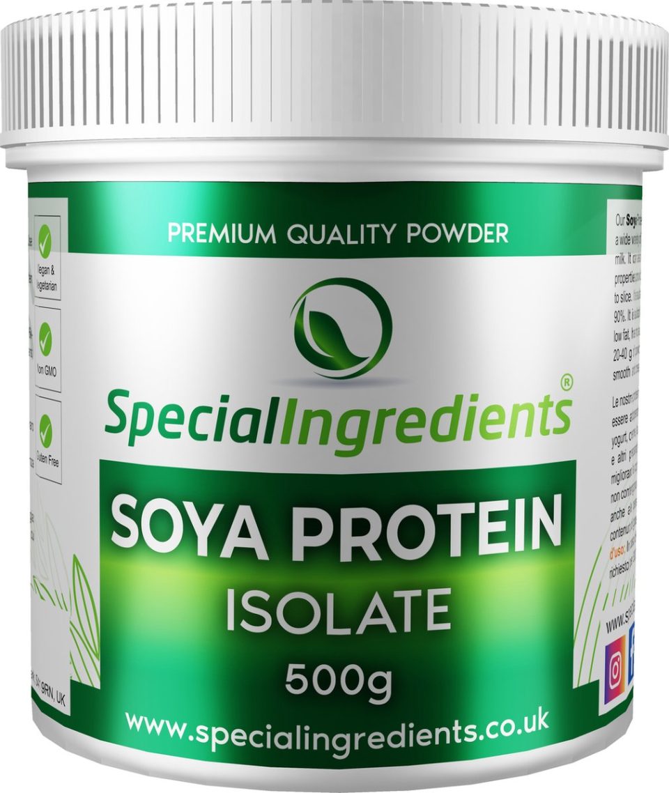 Special Ingredients Ltd. Soja Proteïne Eiwit Isolaat Poeder 500 g