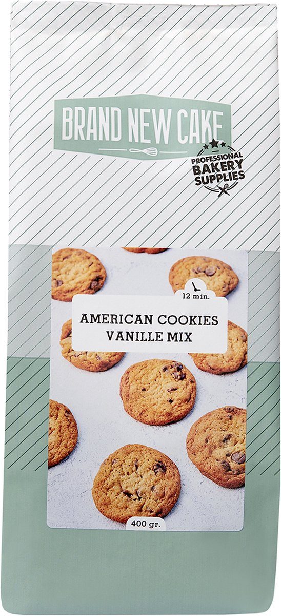 BrandNewCake bakmix American Cookies Vanille mix 400 g